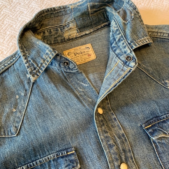 Ralph Lauren Other - Ralph Lauren Destroyed Western Shirt